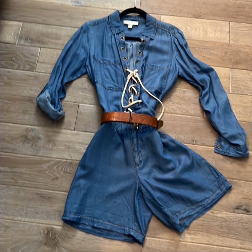 Blue denim romper size M